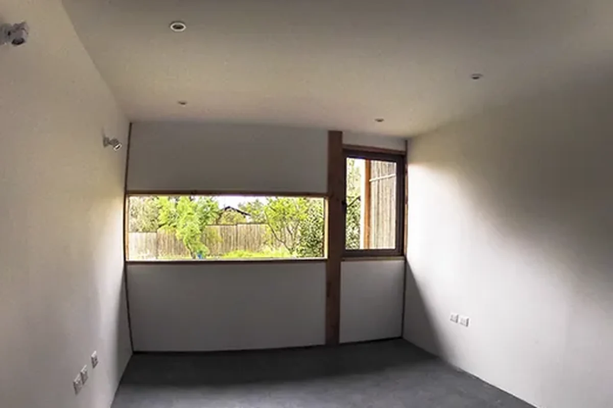 La misma vivienda en obra gruesa, antes de las terminaciones, proyecto de CCP Arquitectura