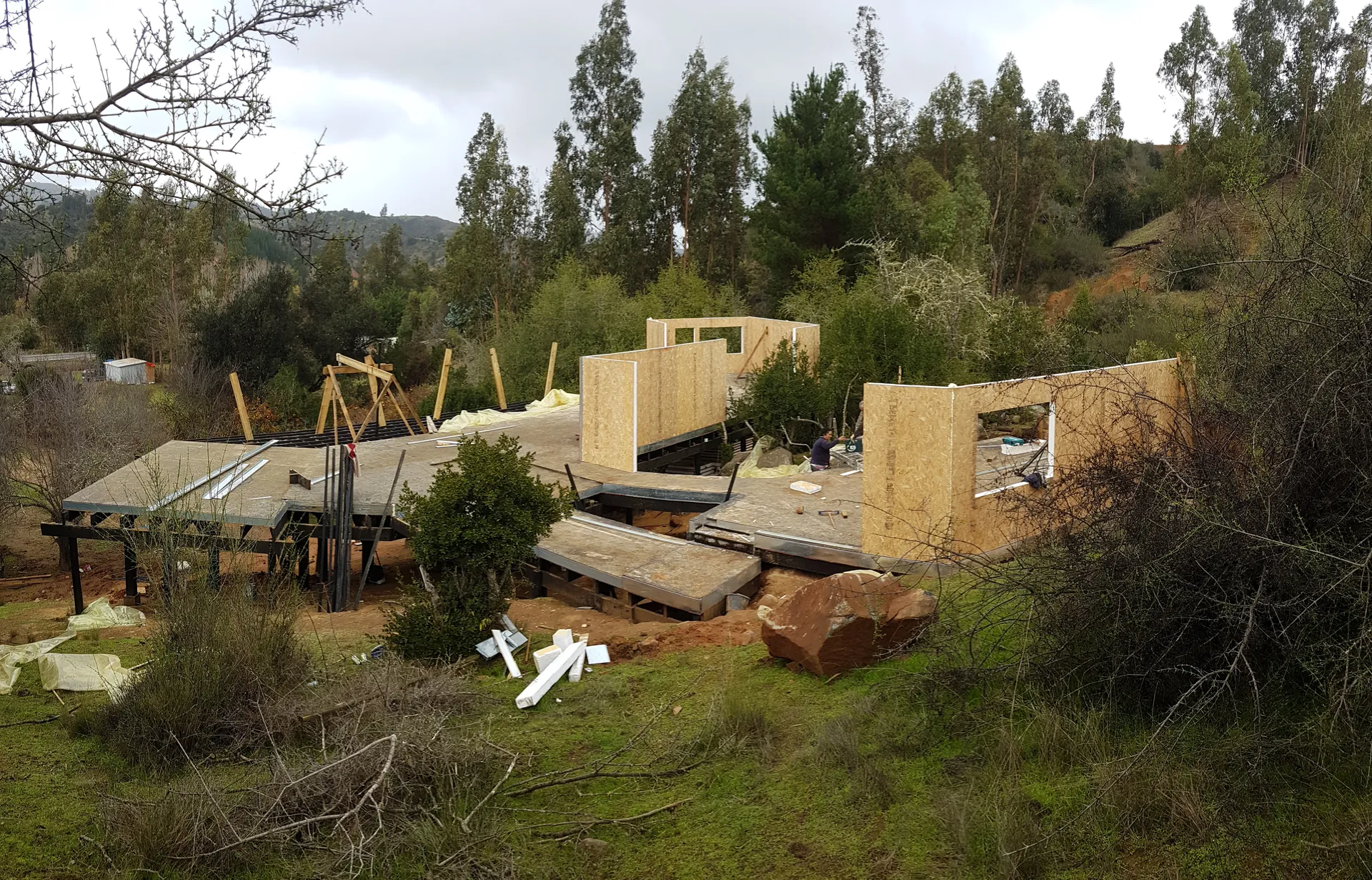 Balcón del Peral en construcción, junio 2019, obra de CCP Arquitectura