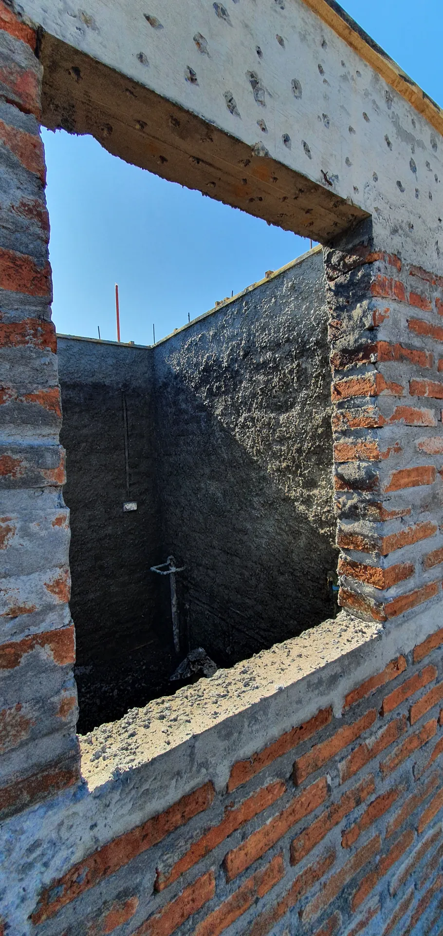Casa Curepto en construcción, mayo 2022, obra de CCP Arquitectura