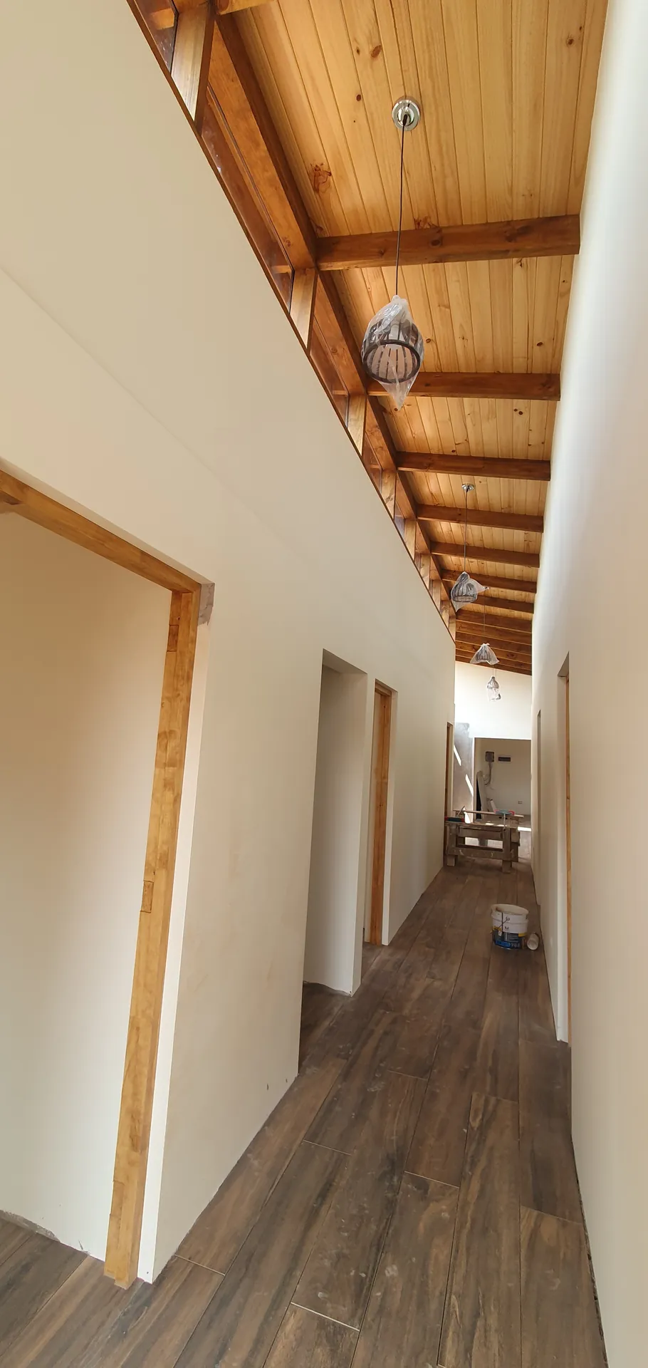 Casa Curepto en construcción, febrero 2023, obra de CCP Arquitectura