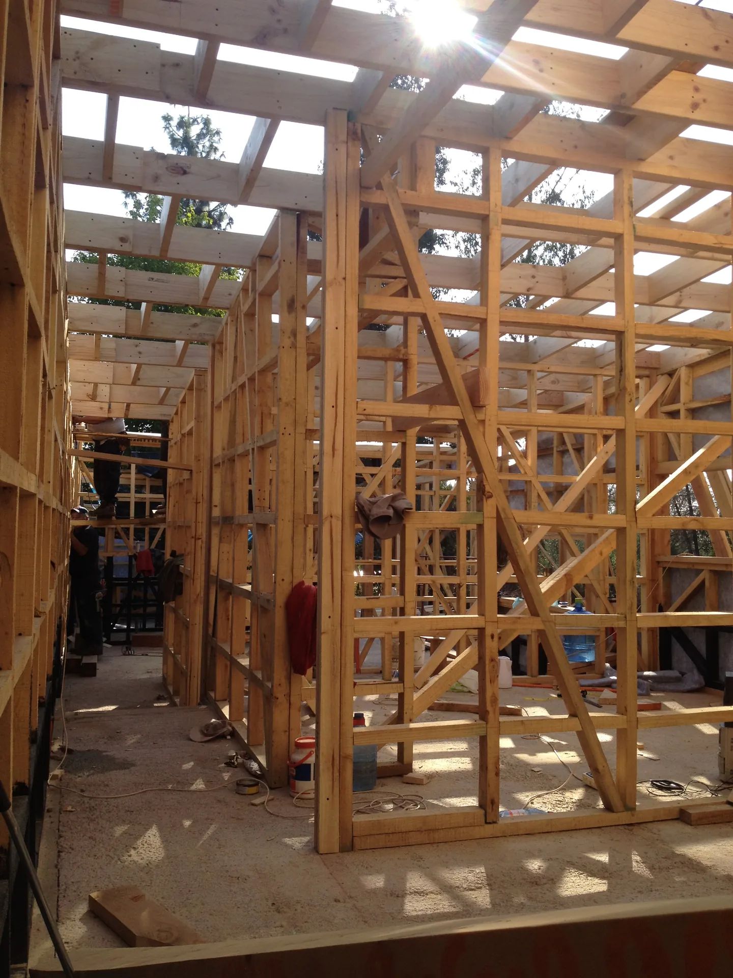 Casa Minillas en construcción, abril 2015, obra de CCP Arquitectura