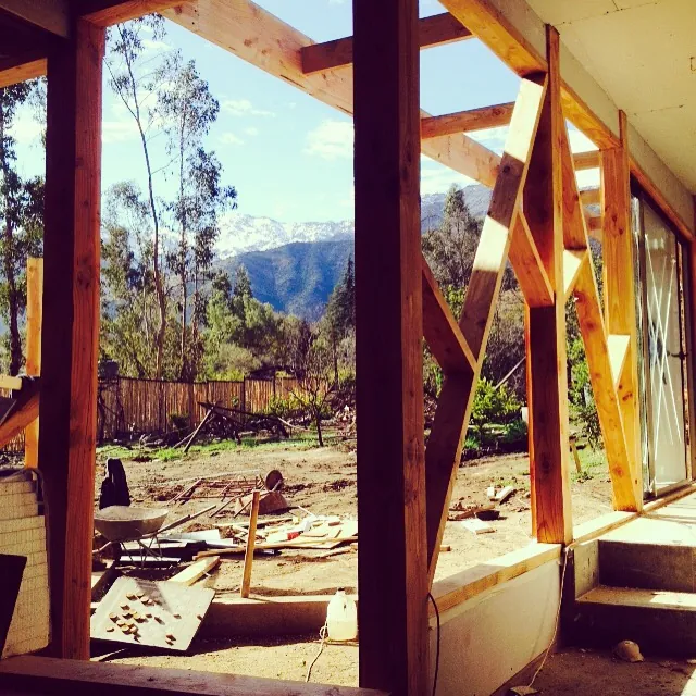 Casa Minillas en construcción, obra de CCP Arquitectura