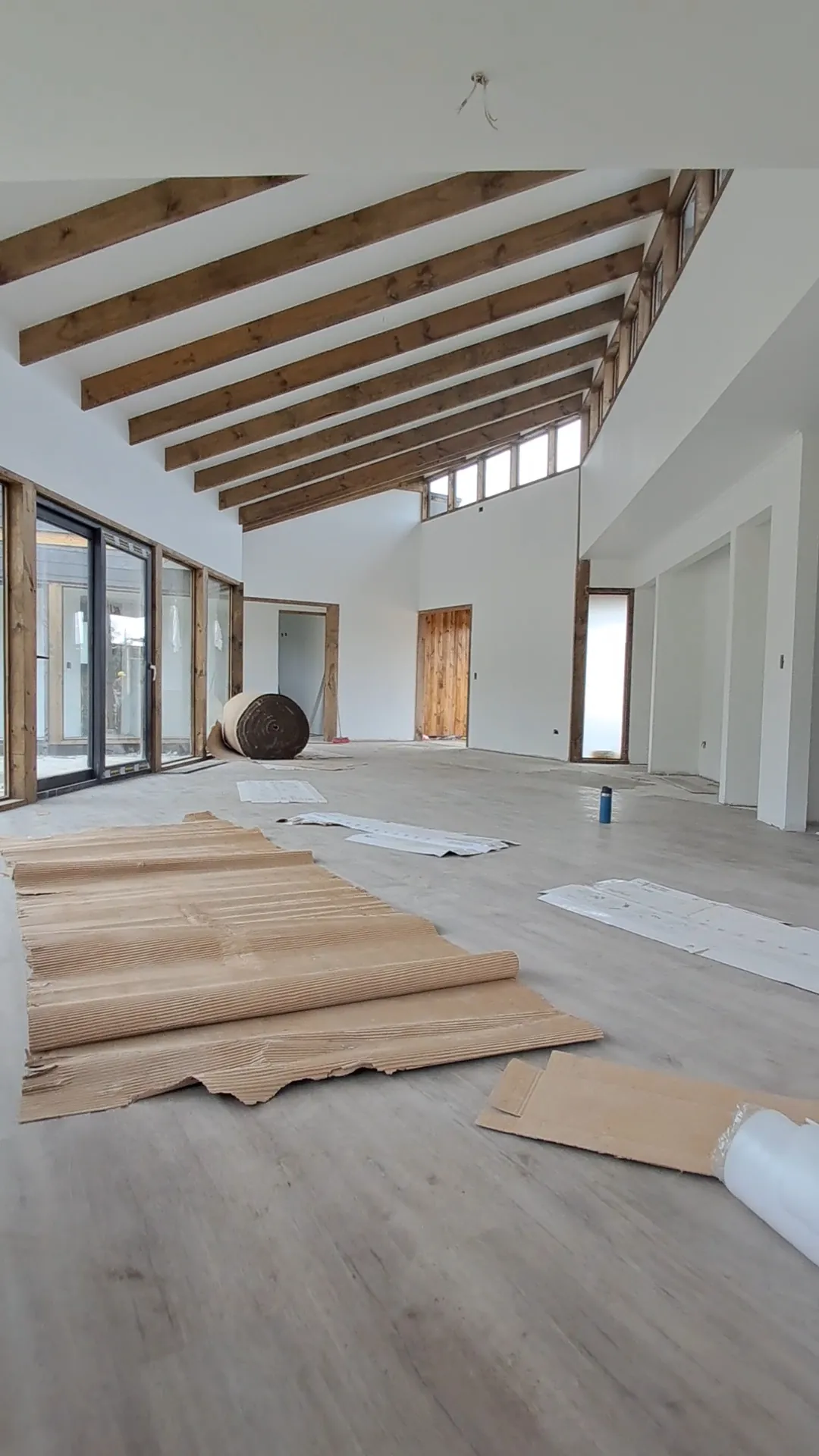 Casa Pitra II en construcción, diciembre 2024, obra de CCP Arquitectura